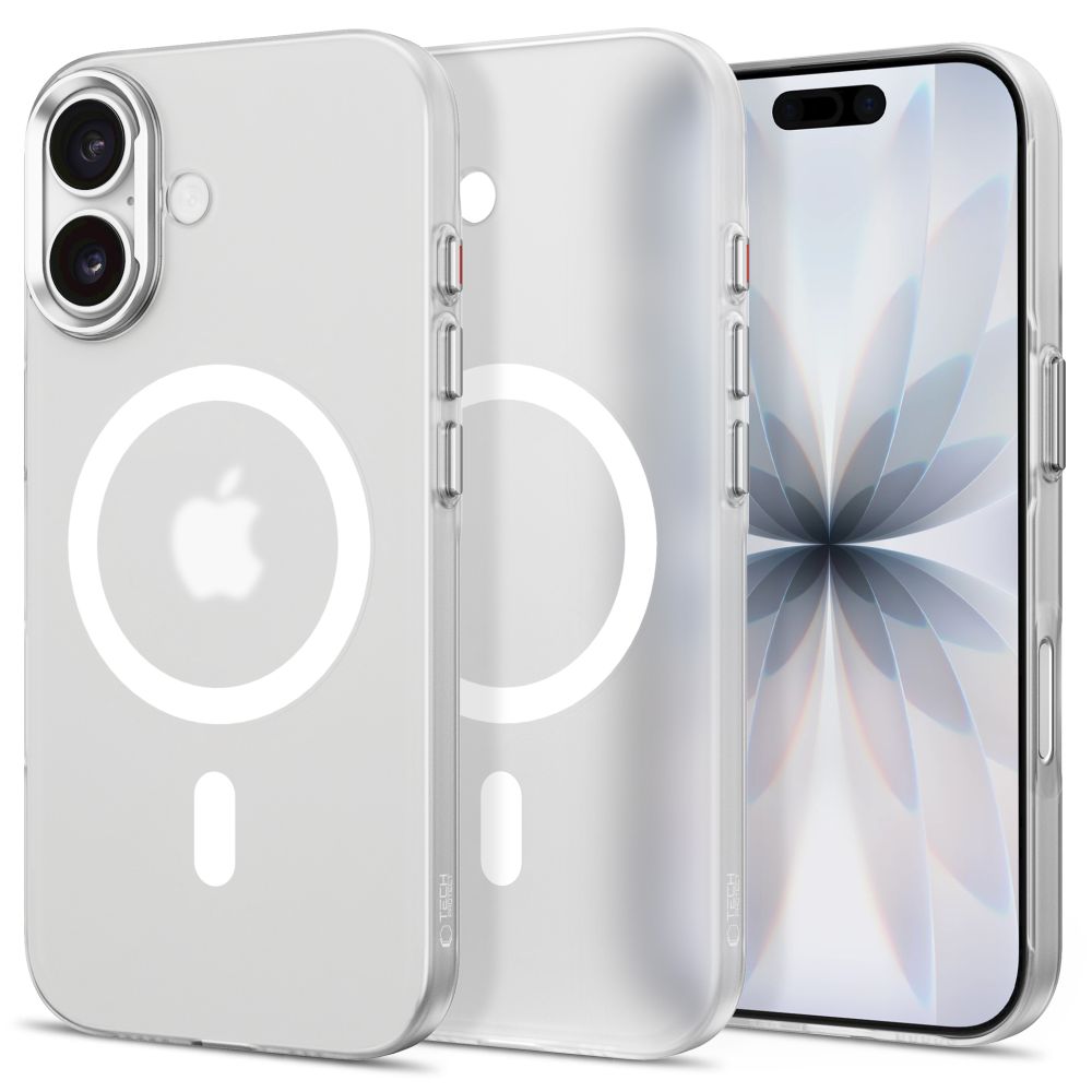 Tech-Protect MagZero MagSafe-fodral för iPhone 17 – mattvit