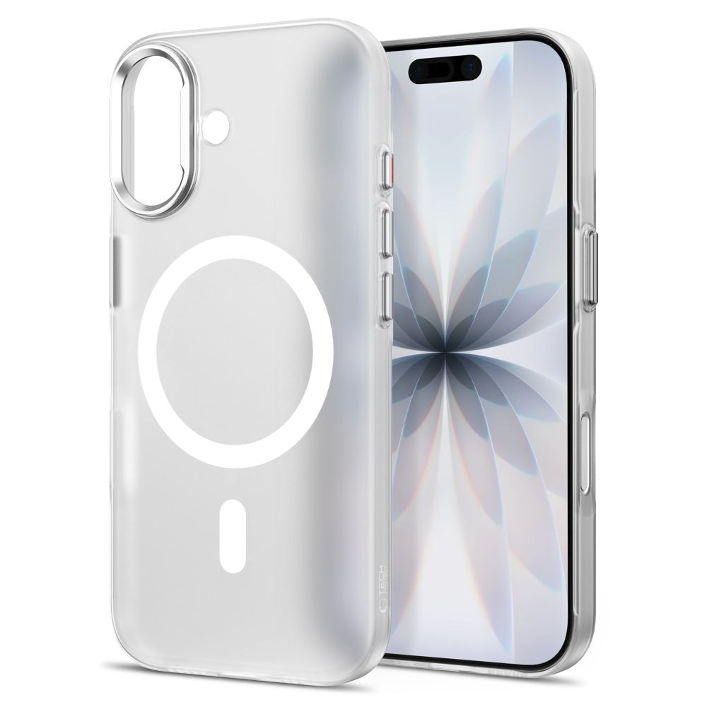 Tech-Protect MagZero MagSafe-fodral för iPhone 17 – mattvit