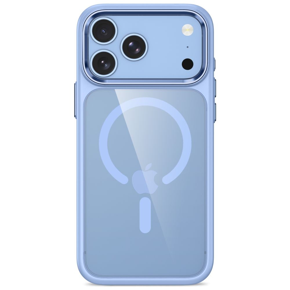 Tech-Protect Magmat Magsafe CC-fodral för iPhone 17 Pro Max / 18 Pro Max – Transparent ljusblått