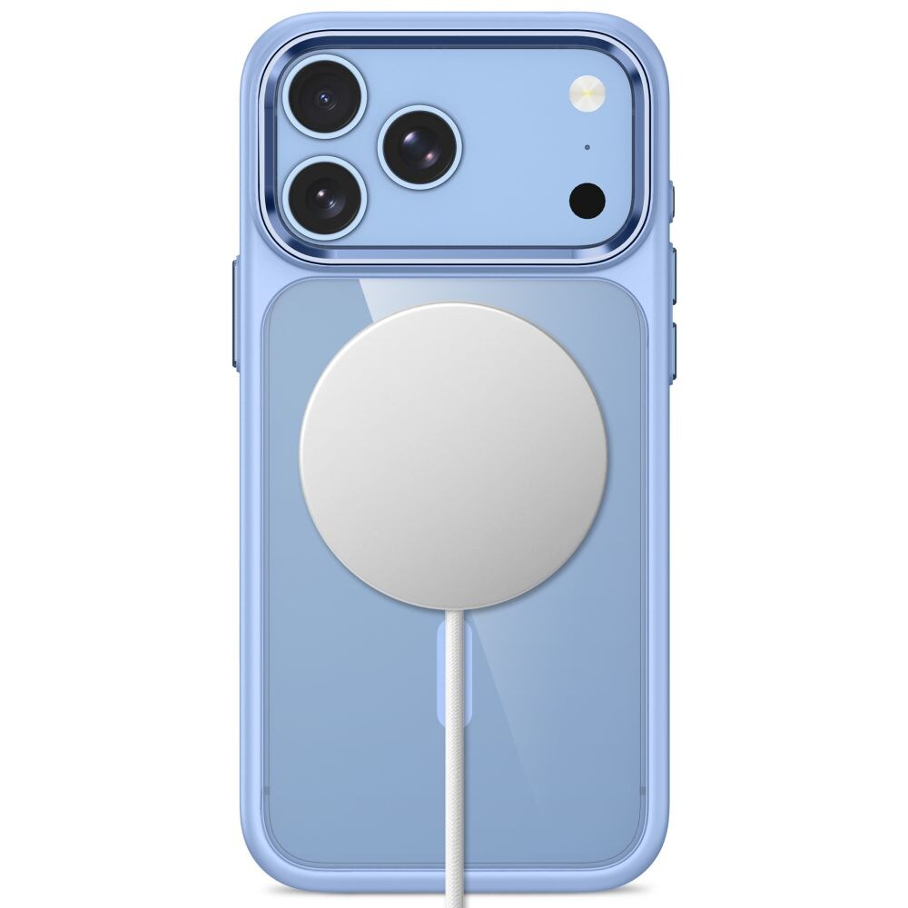 Tech-Protect Magmat Magsafe CC-fodral för iPhone 17 Pro Max / 18 Pro Max – Transparent ljusblått
