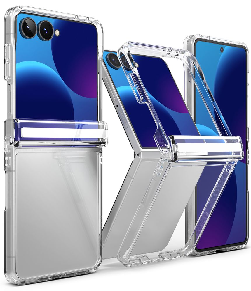 Ringke Fusion Flap-fodral för Samsung Galaxy Z Flip 8 – genomskinligt