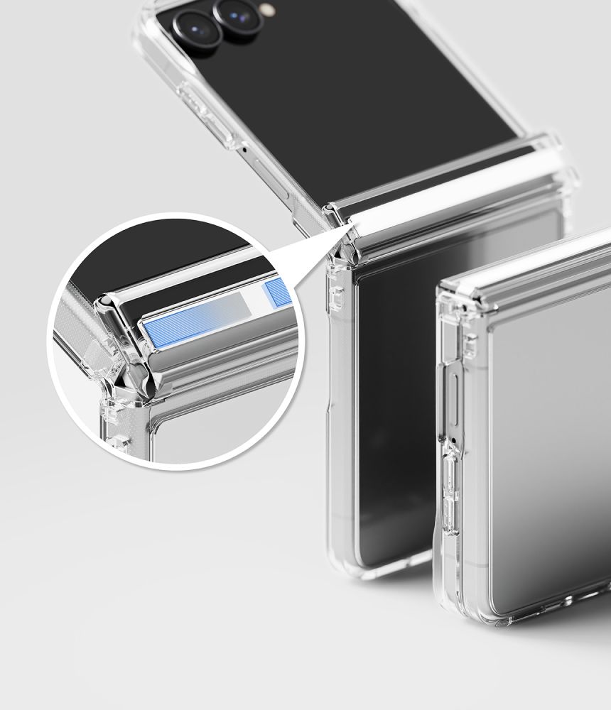 Ringke Fusion Flap-fodral för Samsung Galaxy Z Flip 8 – genomskinligt