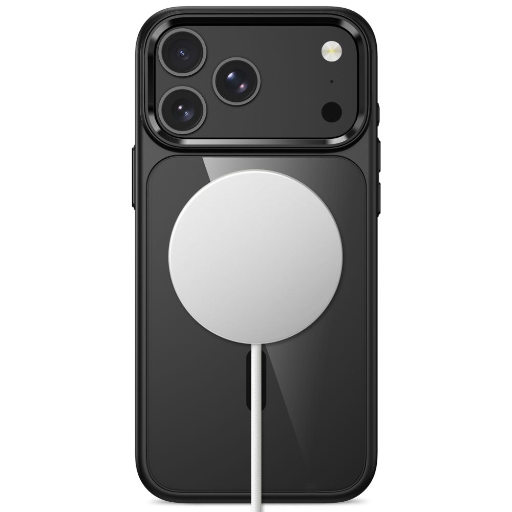 Tech-Protect Magmat Magsafe CC-etui til iPhone 17 Pro Max / 18 Pro Max – gennemsigtig sort
