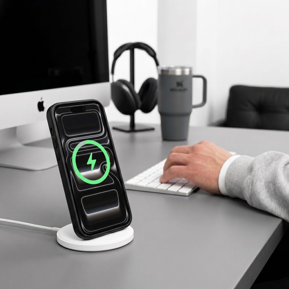 Tech-Protect Magmat Magsafe CC-etui til iPhone 17 Pro Max / 18 Pro Max – gennemsigtig sort