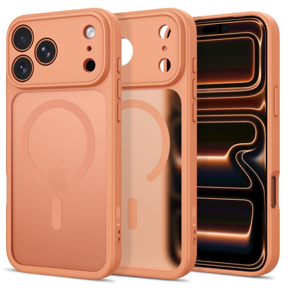 Tech-Protect BasicMag MagSafe-fodral för iPhone 17 Pro Max / 18 Pro Max – matt orange