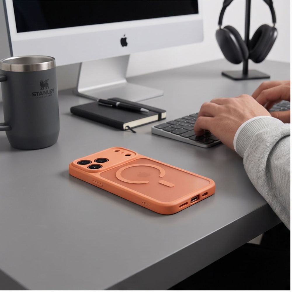Tech-Protect BasicMag MagSafe-fodral för iPhone 17 Pro Max / 18 Pro Max – matt orange