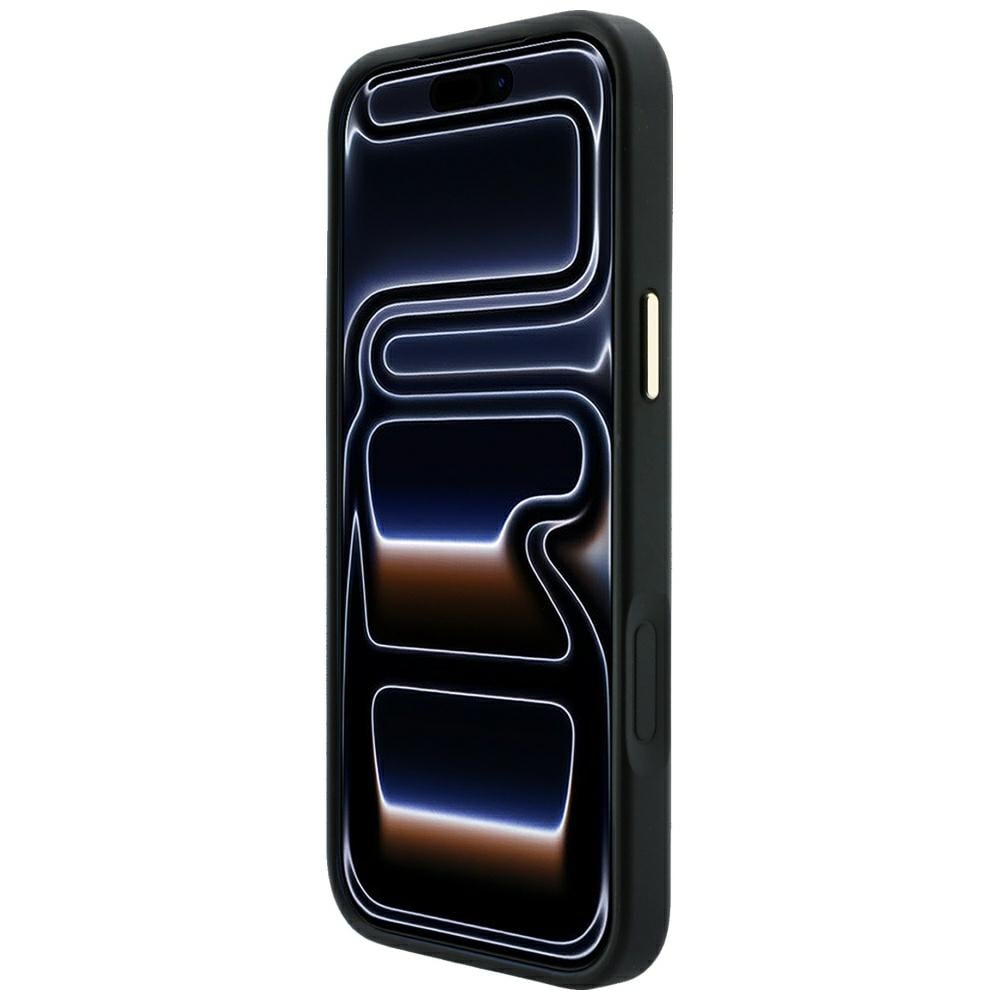 Guess präglad 4G Classic MagSafe-skal för iPhone 17 Pro / 18 Pro – Svart
