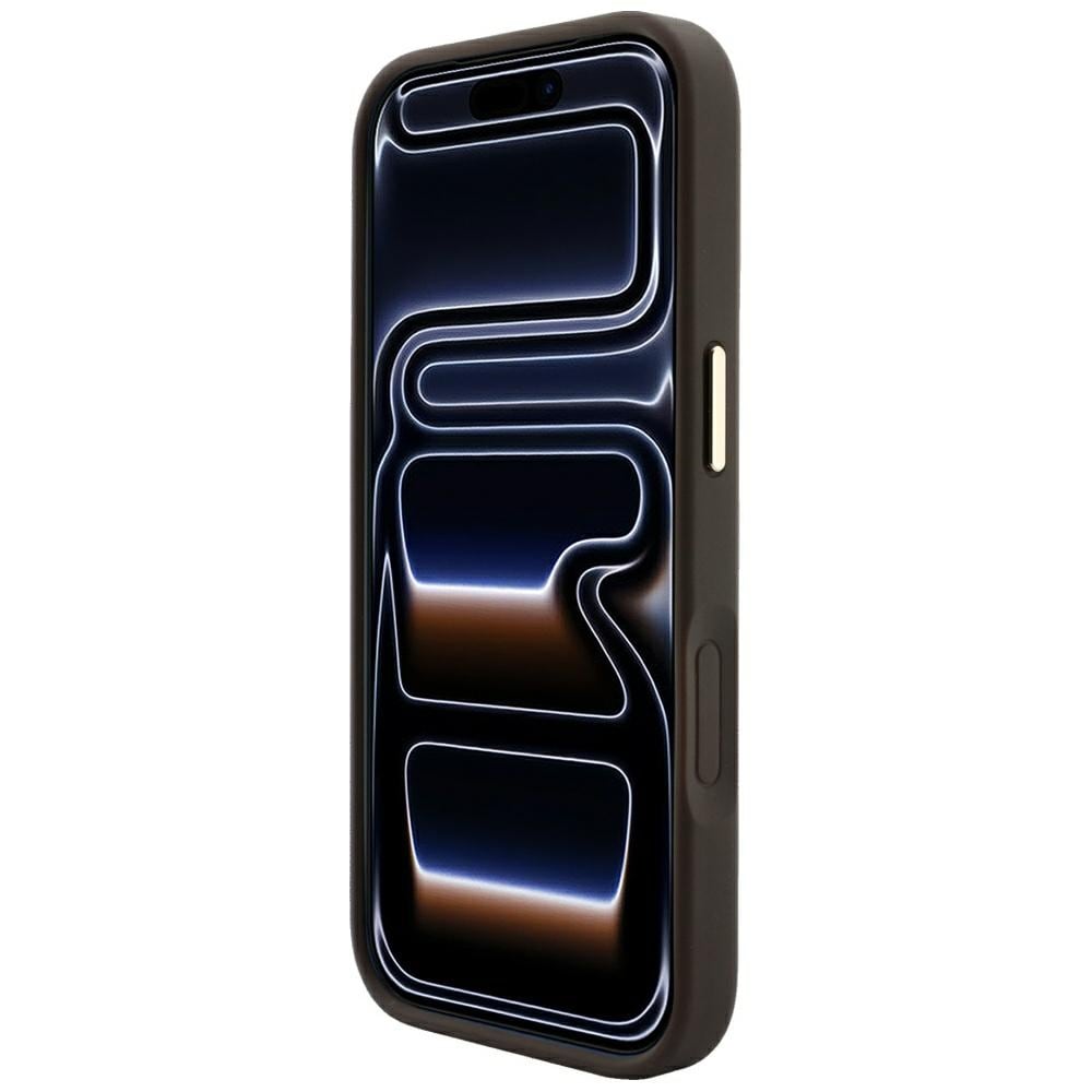 Guess präglad 4G Classic MagSafe-skal för iPhone 17 Pro Max / 18 Pro Max – Brunt