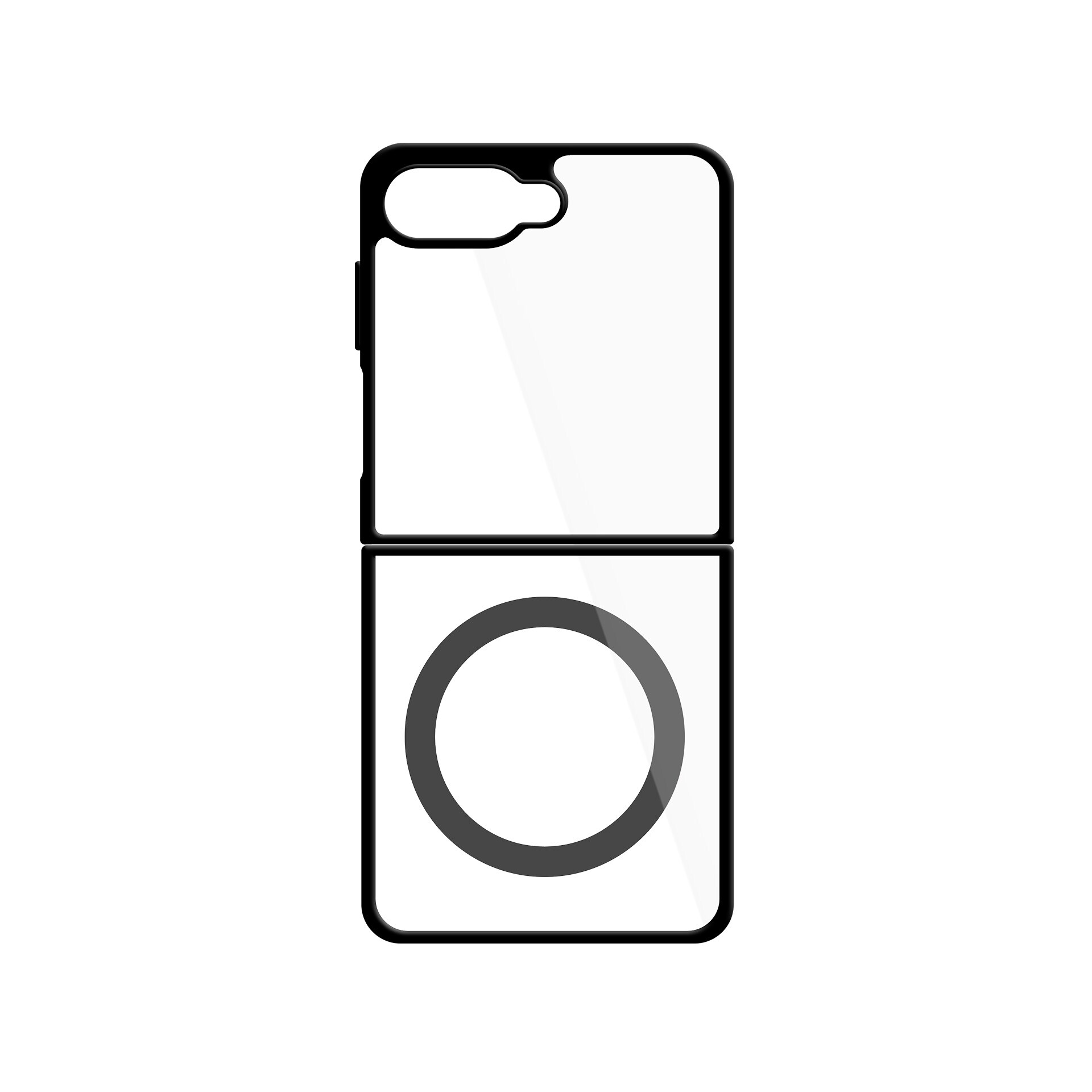 3mk Satin Armor Case+ Flip för Samsung Galaxy Z Flip 8 – transparent