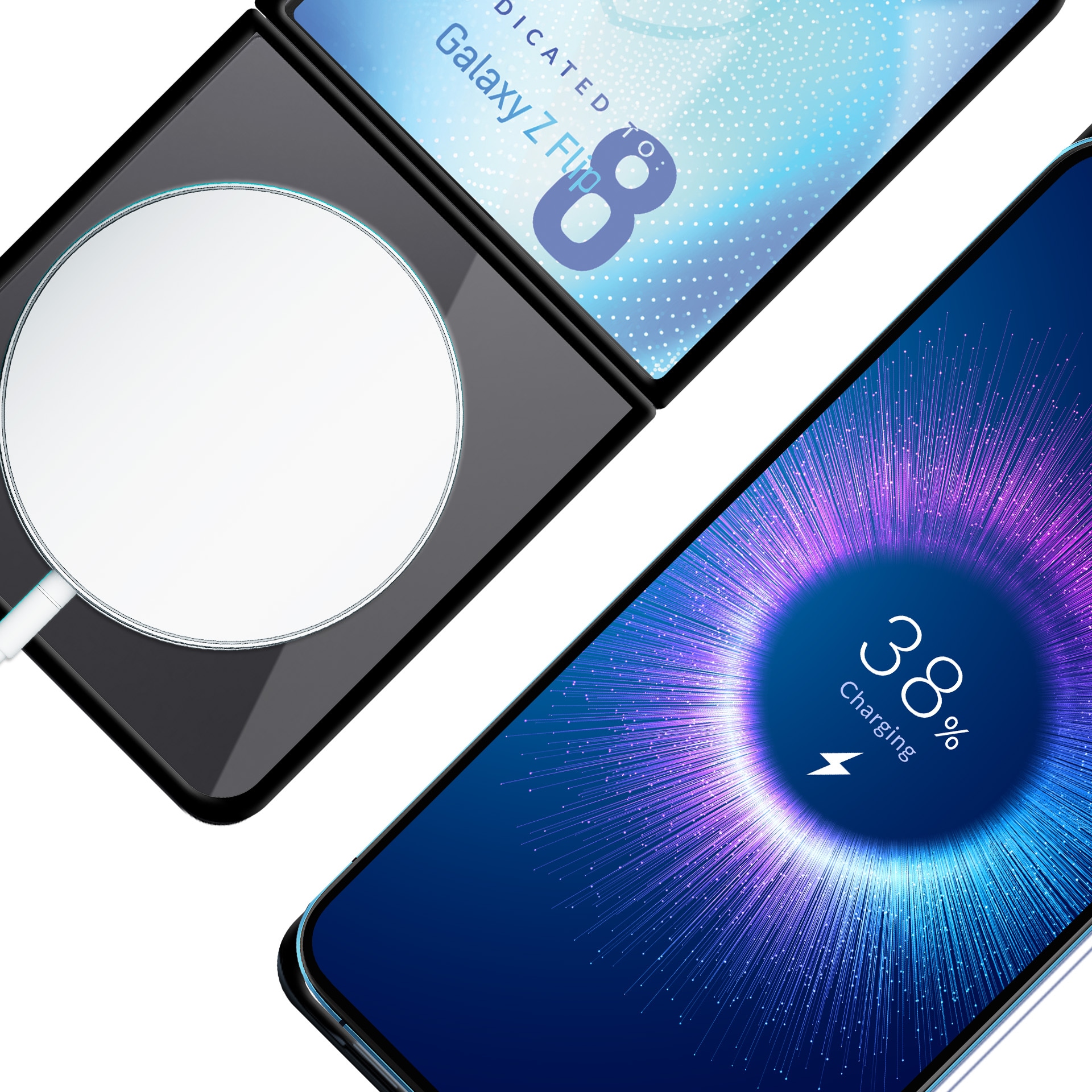 3mk Satin Armor Case+ Flip för Samsung Galaxy Z Flip 8 – transparent