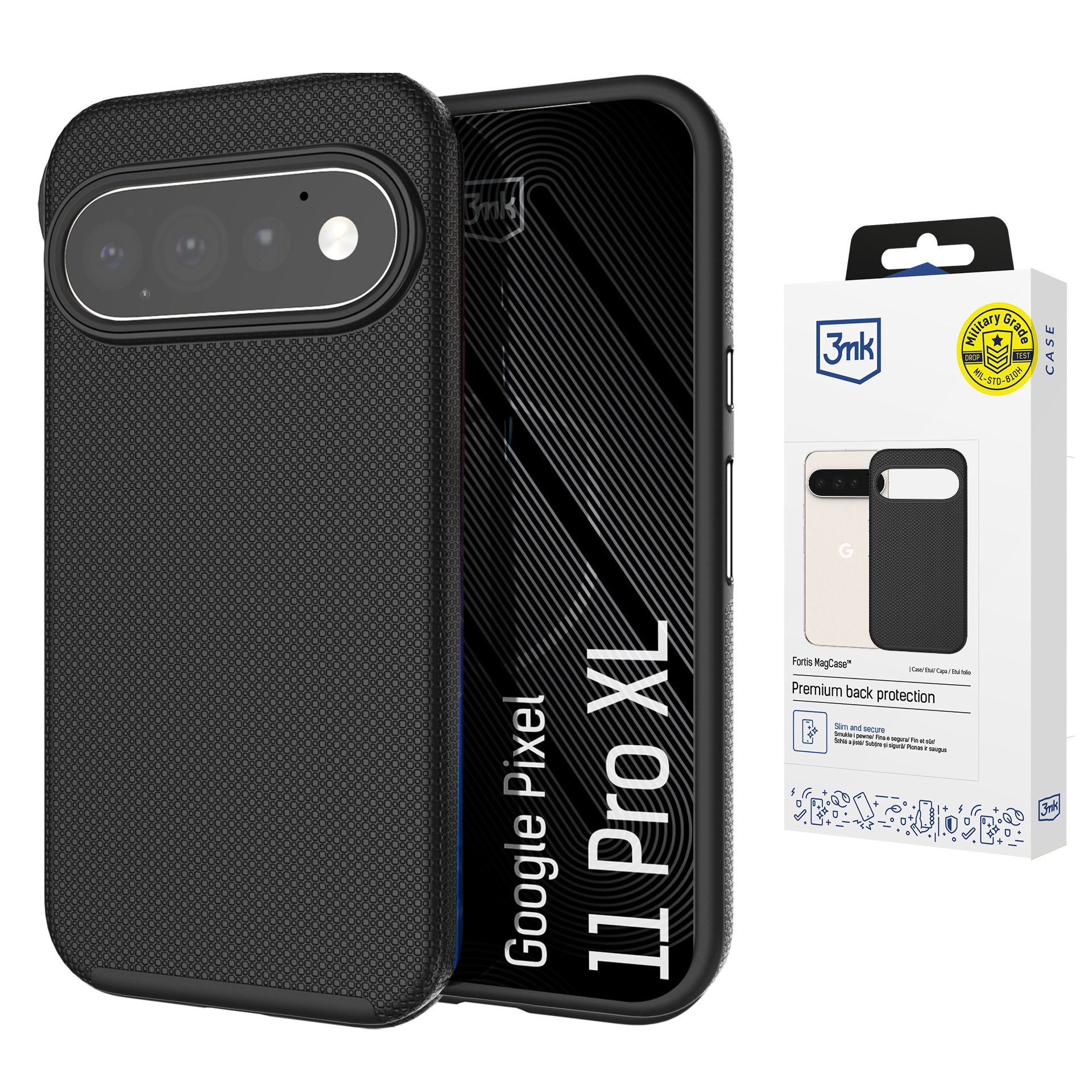 3mk Fortis MagCase för Google Pixel 11 Pro XL – Svart