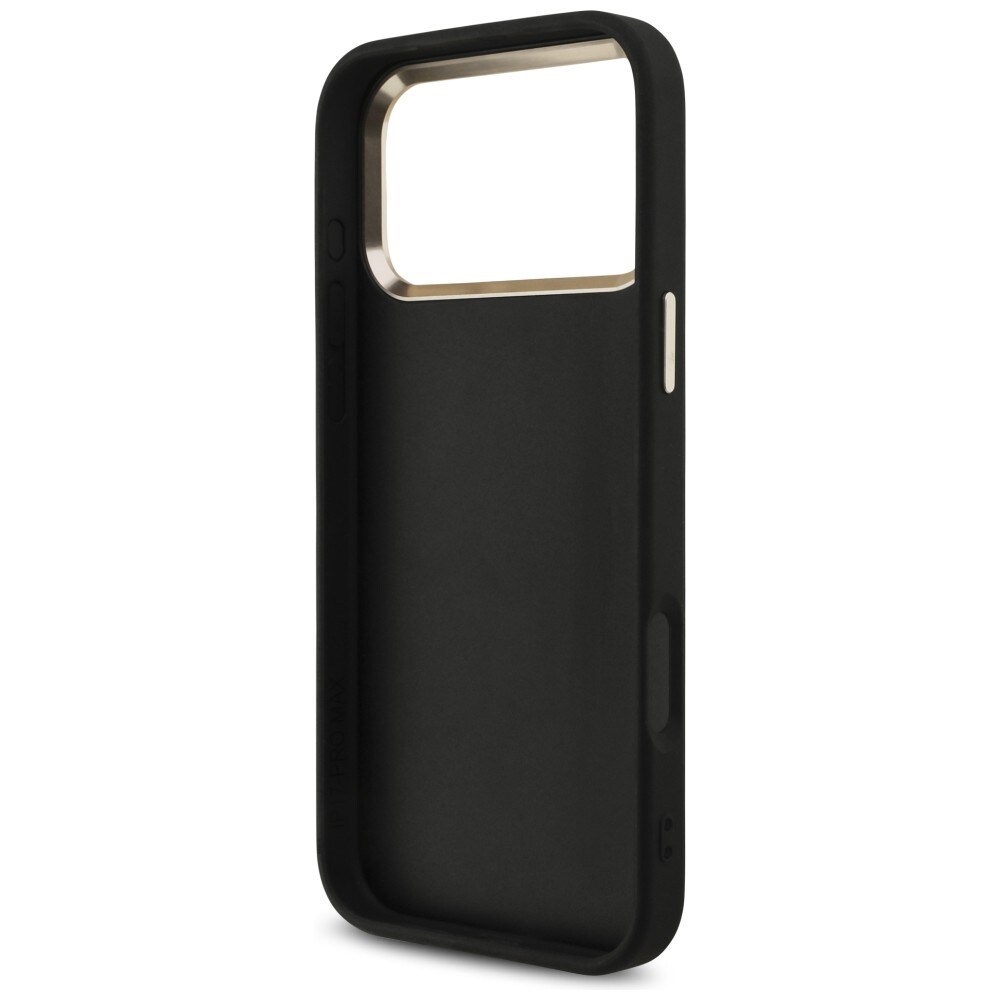 Guess 4G Big 4G Classic Logo-fodral för iPhone 17 Pro Max / 18 Pro Max – svart och guld