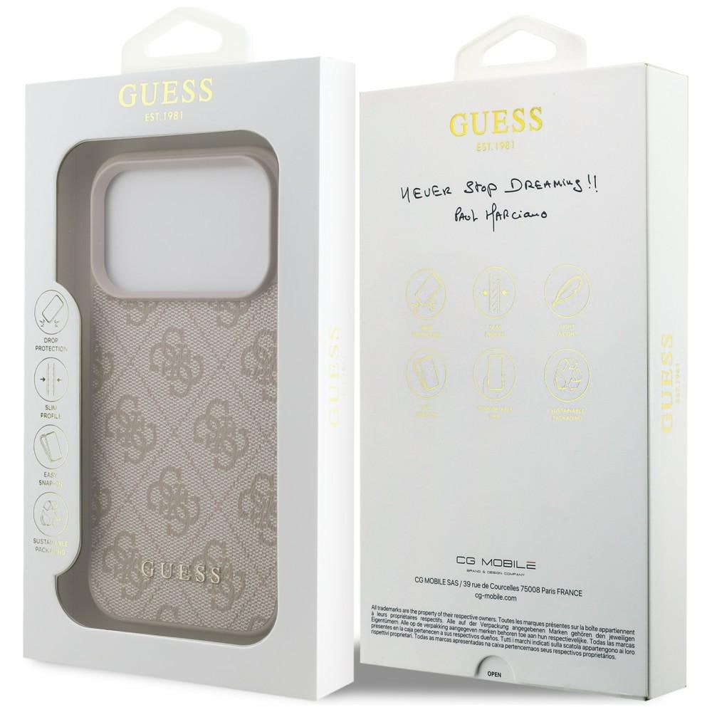 Guess 4G Classic-fodral för iPhone 17 Pro / 18 Pro – Rosa