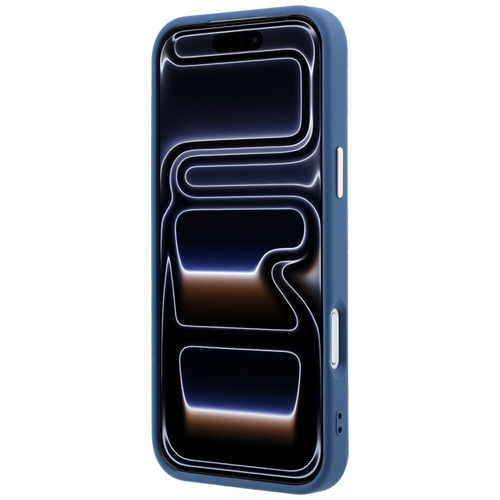 Guess 4G & Big Strass Logo-fodral för iPhone 18 Pro / 17 Pro – Blått