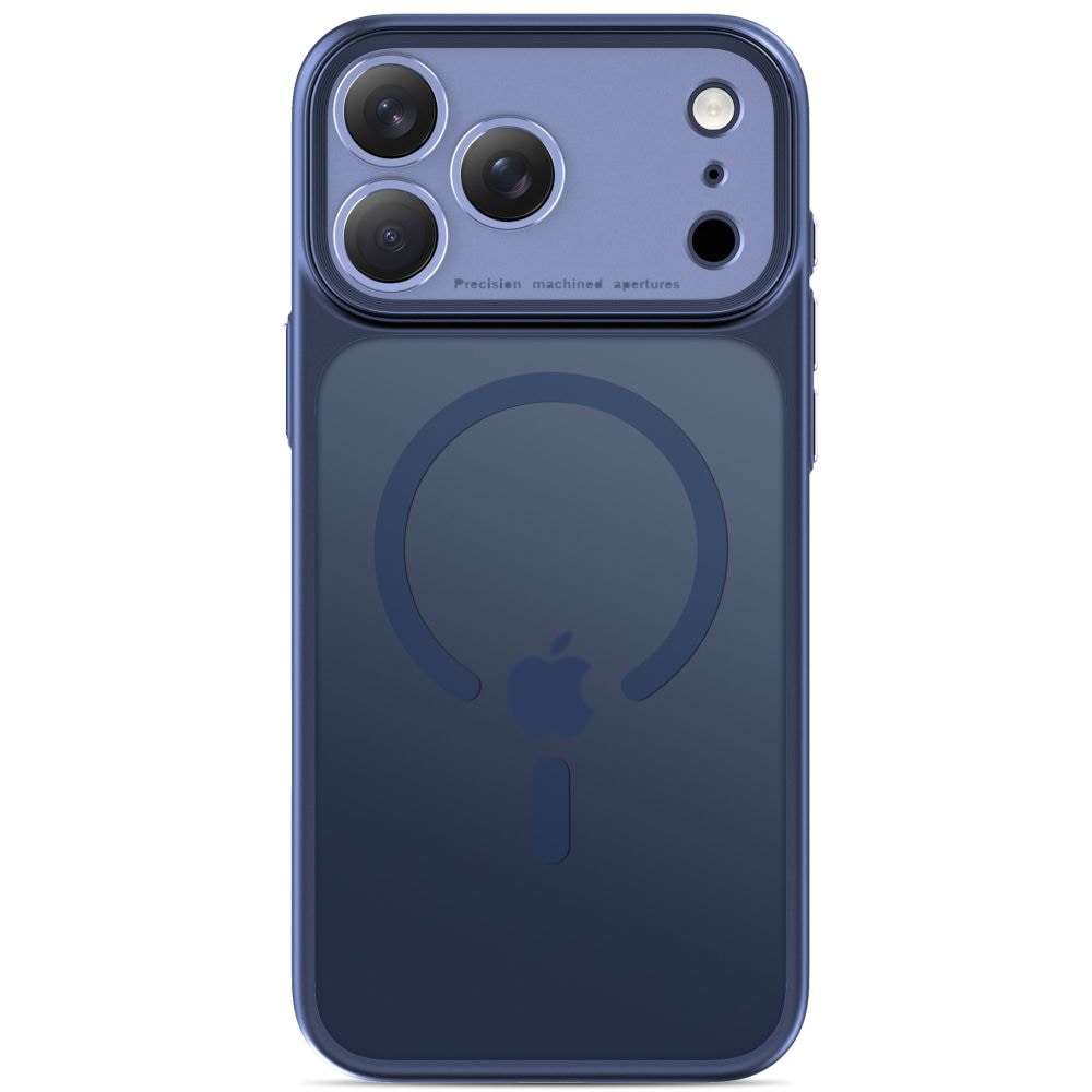 Tech-Protect MagPrime MagSafe CC-etui til iPhone 18 Pro / 17 Pro – mat marineblå