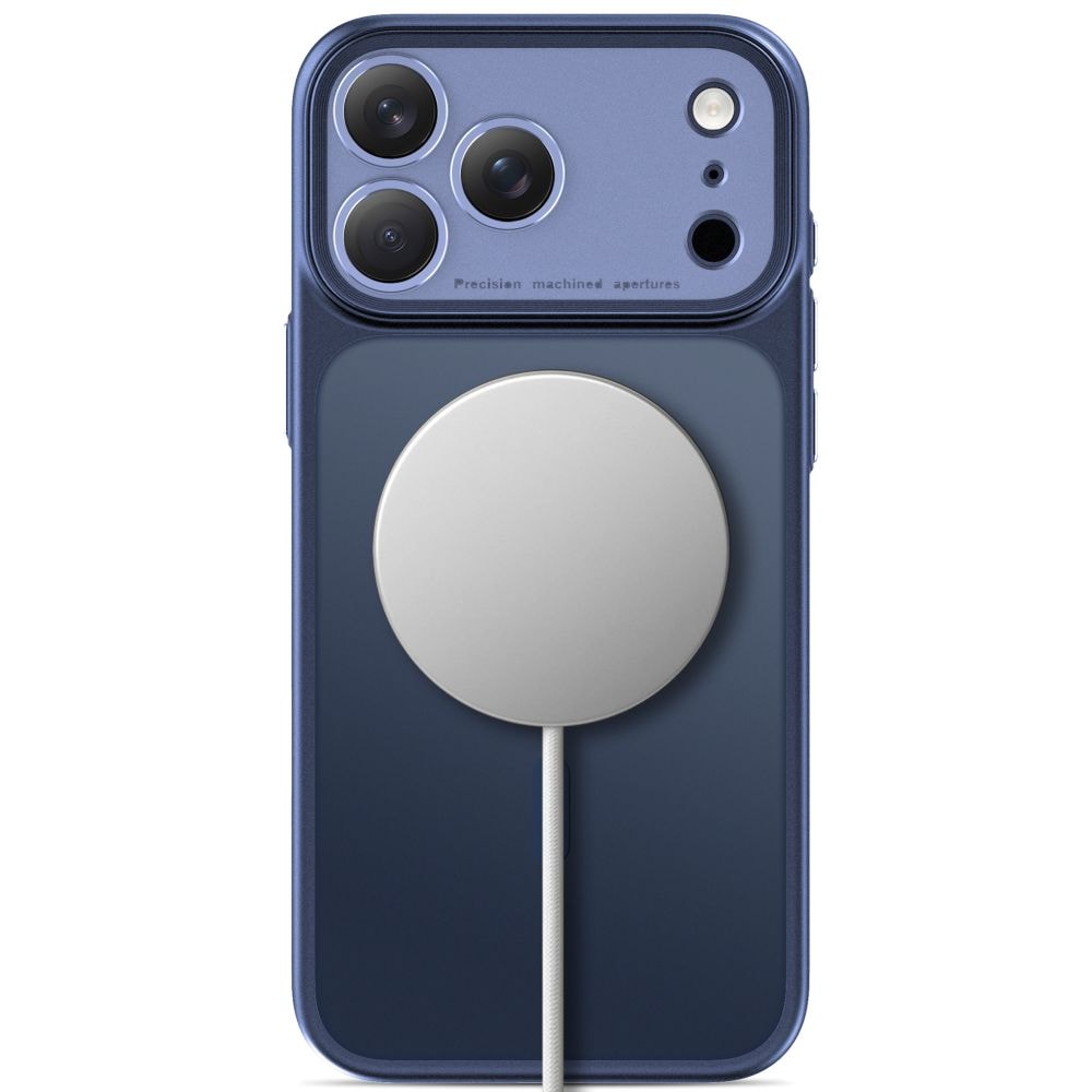 Tech-Protect MagPrime MagSafe CC-etui til iPhone 18 Pro / 17 Pro – mat marineblå