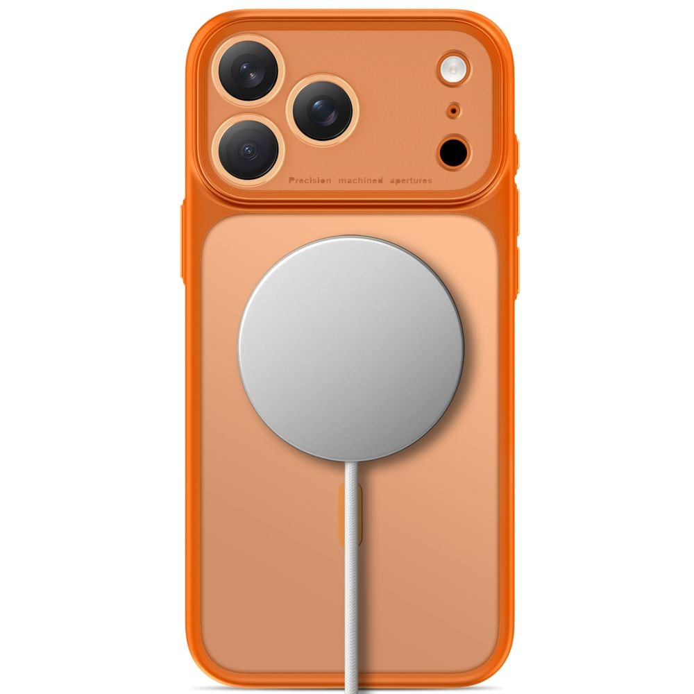 Tech-Protect MagPrime MagSafe CC-fodral för iPhone 18 Pro / 17 Pro – matt orange