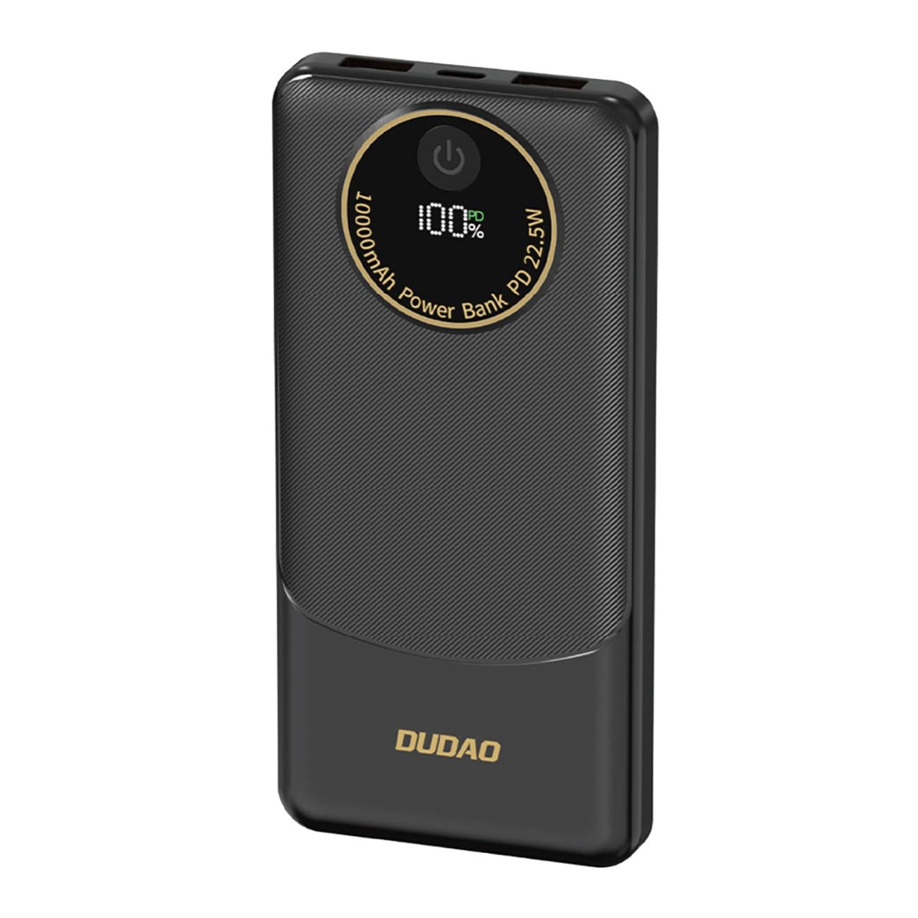 Dudao K12 Powerbank 10 000 mAh PD 22,5 W USB-A USB-C – Svart