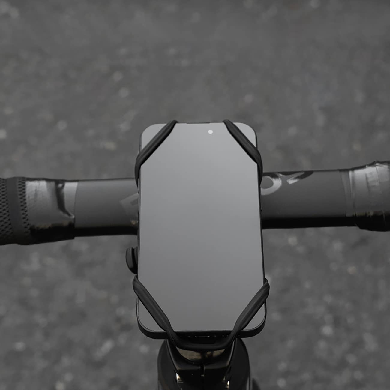 Rockbros LF24166 Cykelhållare i silikon för mobiltelefoner, 4–7 tum – Svart