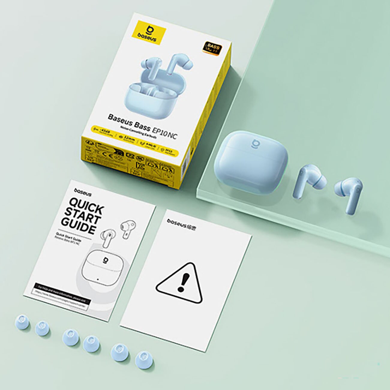 Baseus Bass EP10 TWS trådlösa in-ear-hörlurar med ANC – blå