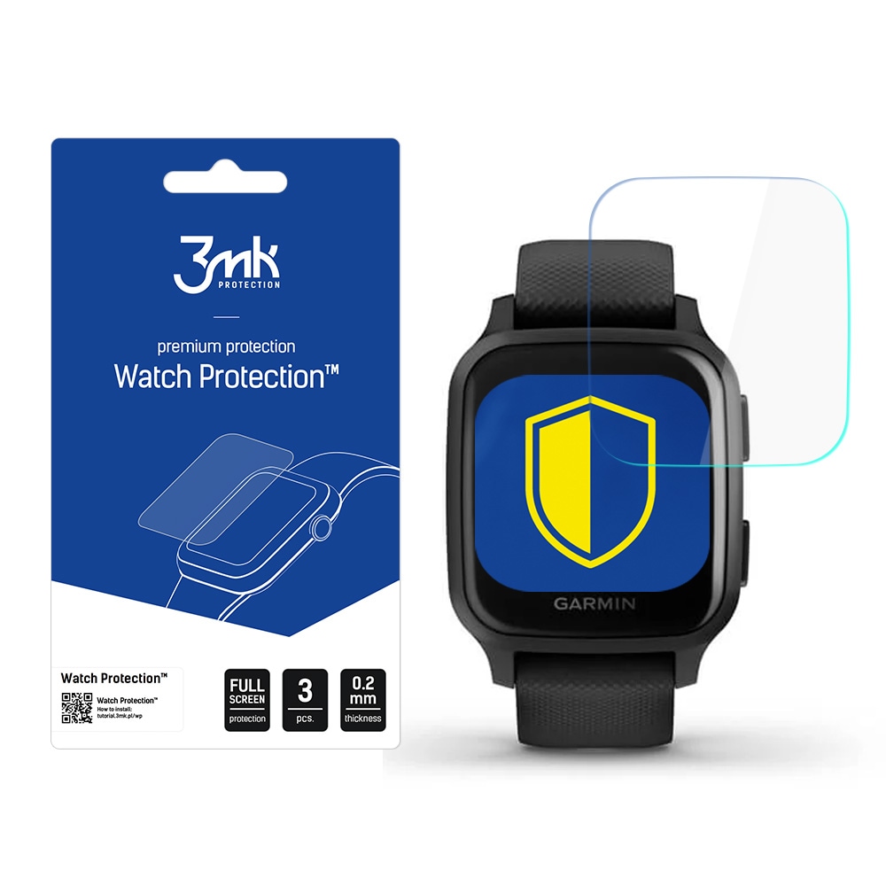 Garmin Venu SQ – 3mk Watch Protection™ jämfört med ARC+