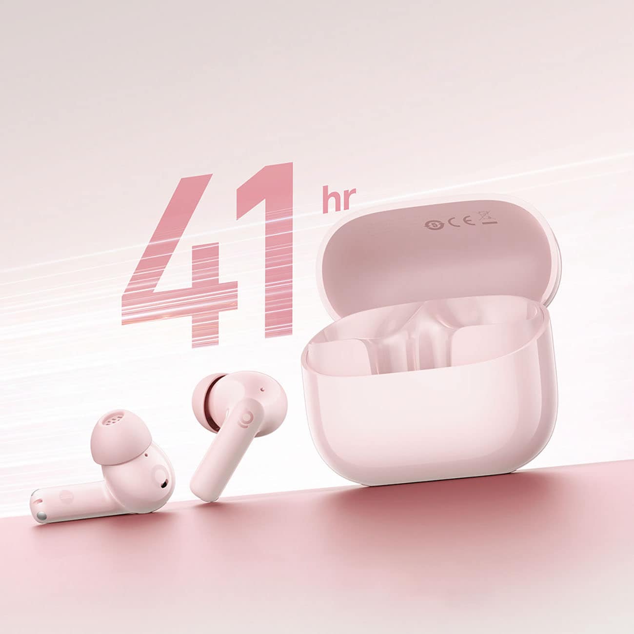 Baseus Bass EP10 TWS trådlösa in-ear-hörlurar med ANC – rosa