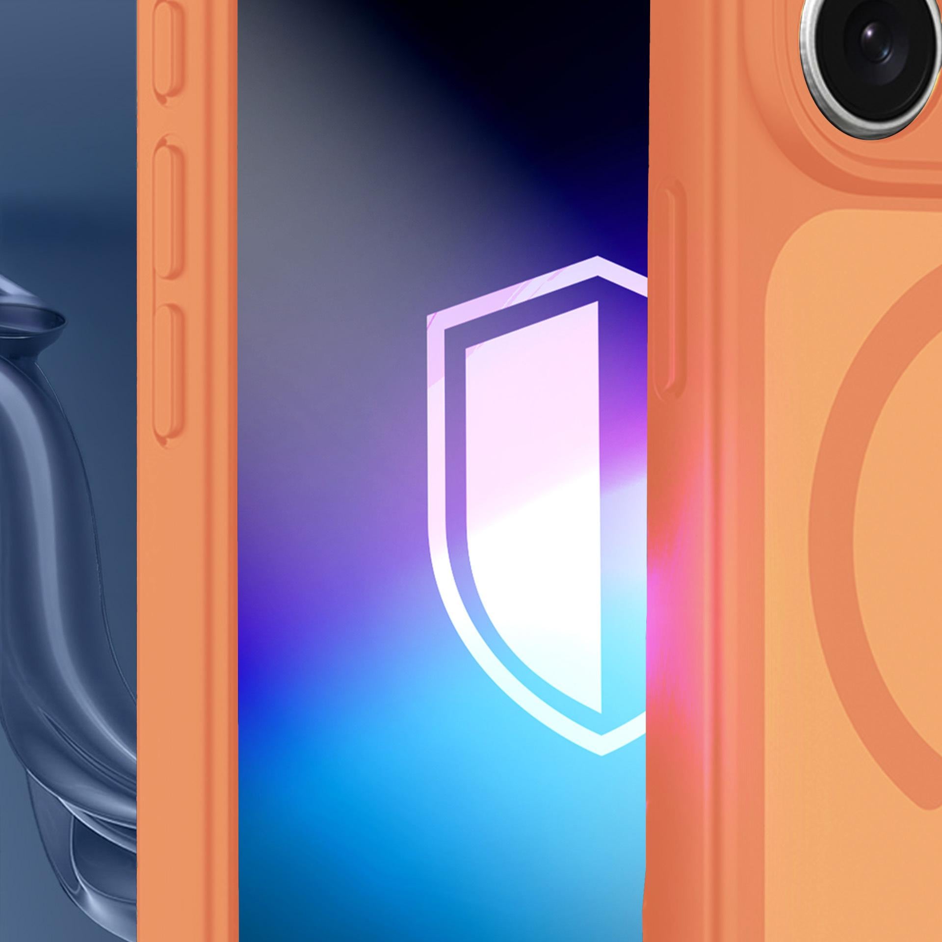 3mk Misty MagCase til iPhone 17 Pro/18 Pro – Orange