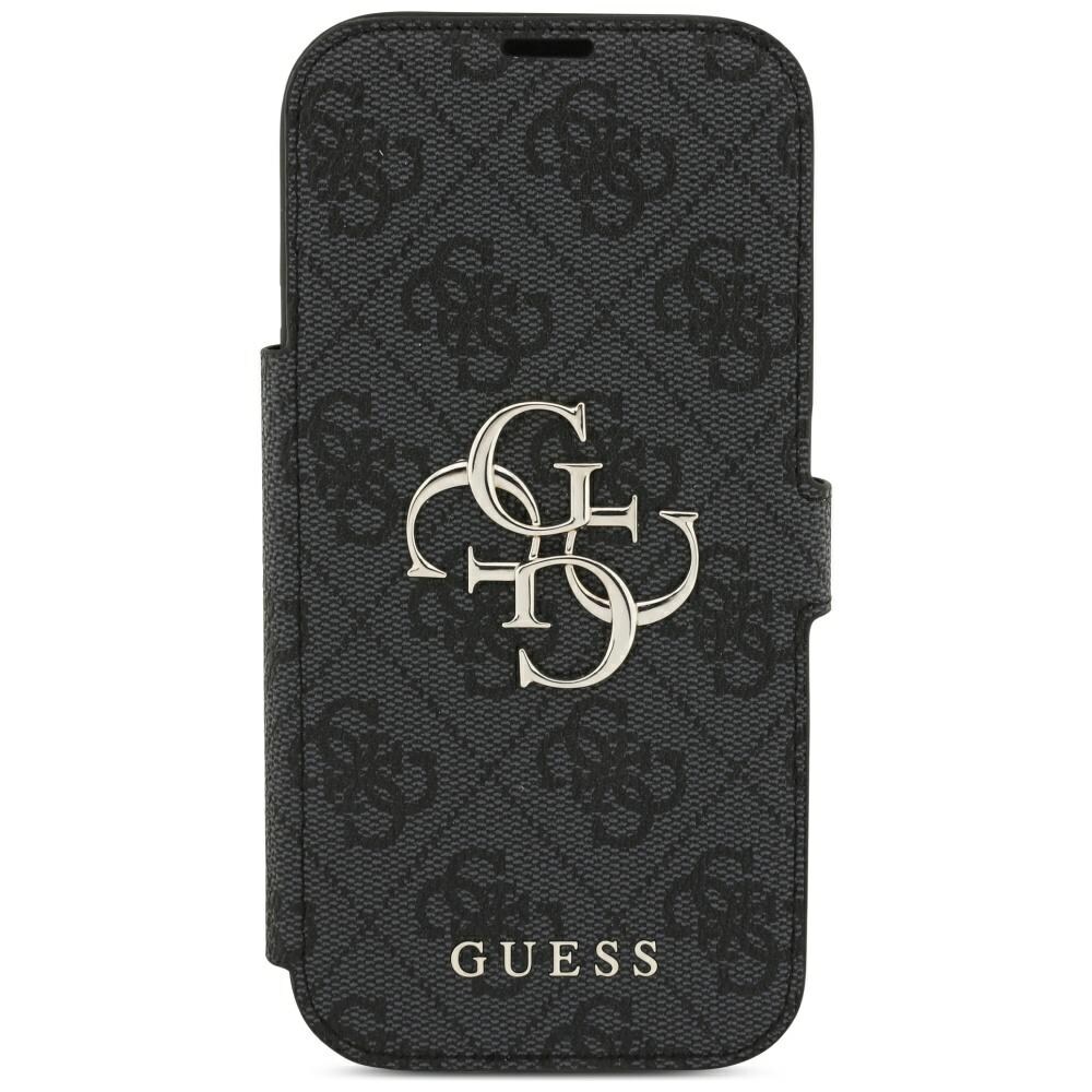 Guess Book 4G metal-logo-etui til iPhone 18 Pro / 17 Pro – Sort