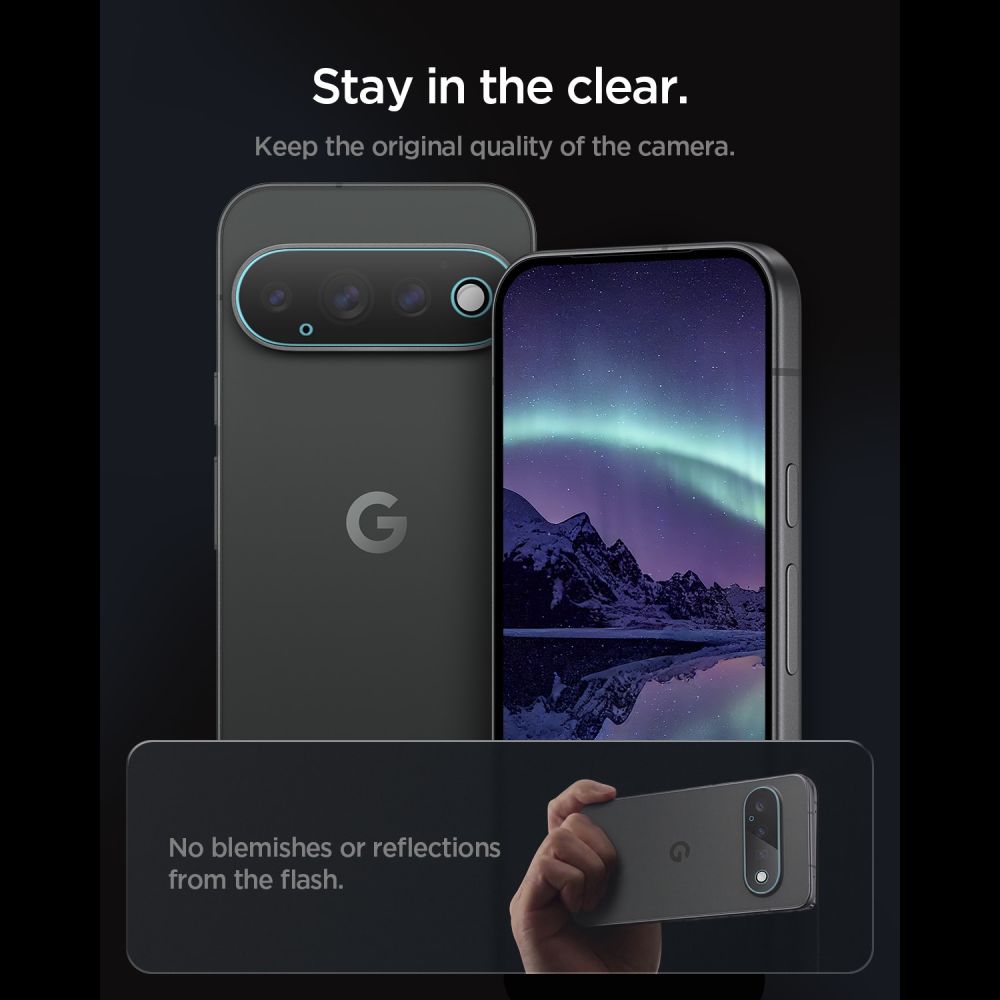Spigen Optik Pro HD, 2-pack skärmskydd av härdat glas för Google Pixel 11 Pro