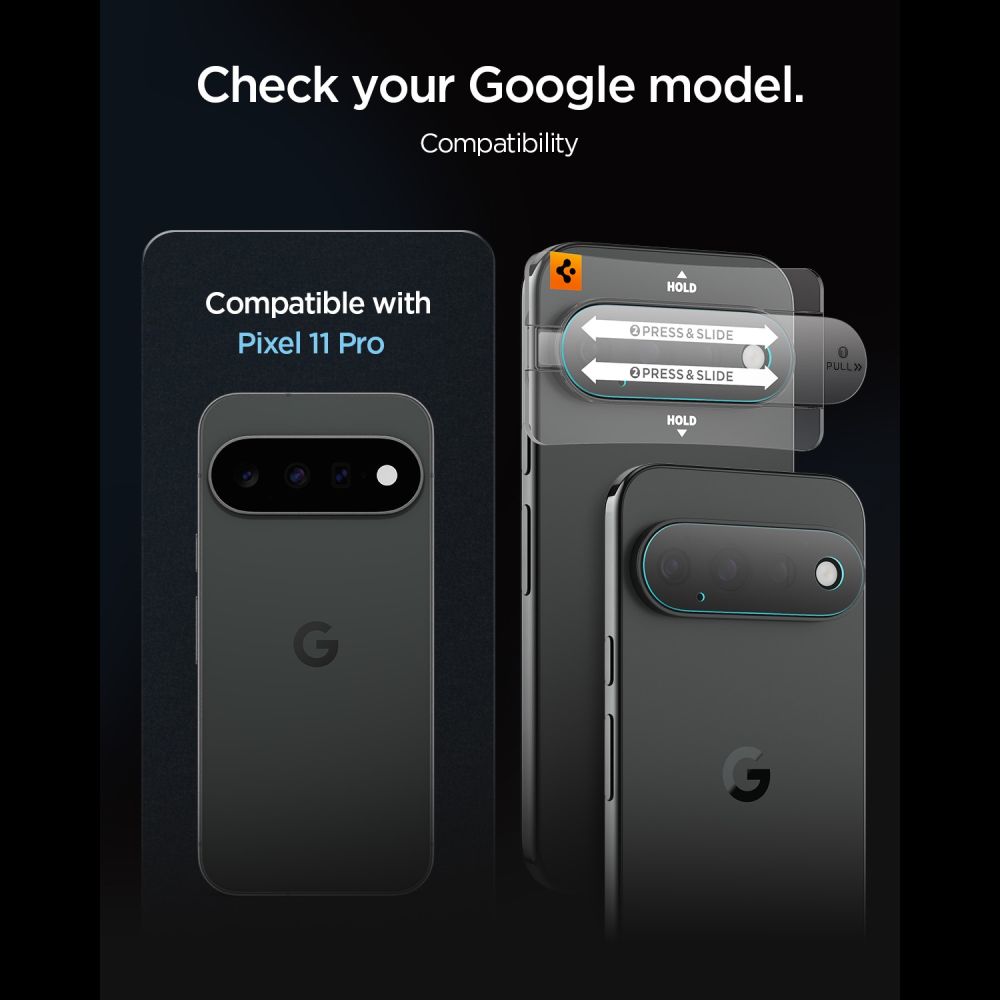 Spigen Optik Pro HD, 2-pack skärmskydd av härdat glas för Google Pixel 11 Pro