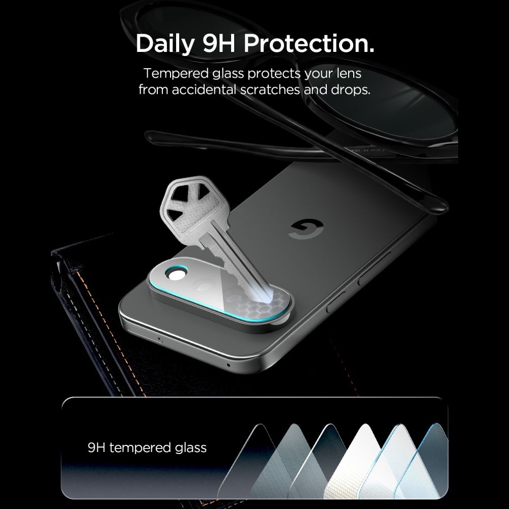 Spigen Optik Pro HD, 2-pack skärmskydd av härdat glas för Google Pixel 11 Pro