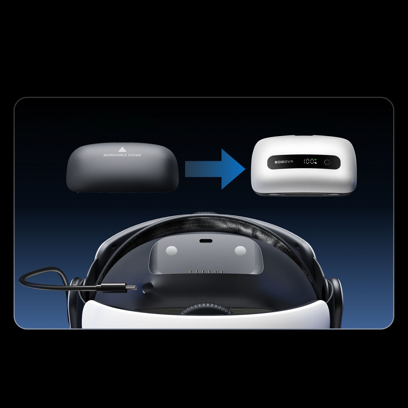 BoboVR M3 Pro+ batteribälte – för Quest 3 och 3S