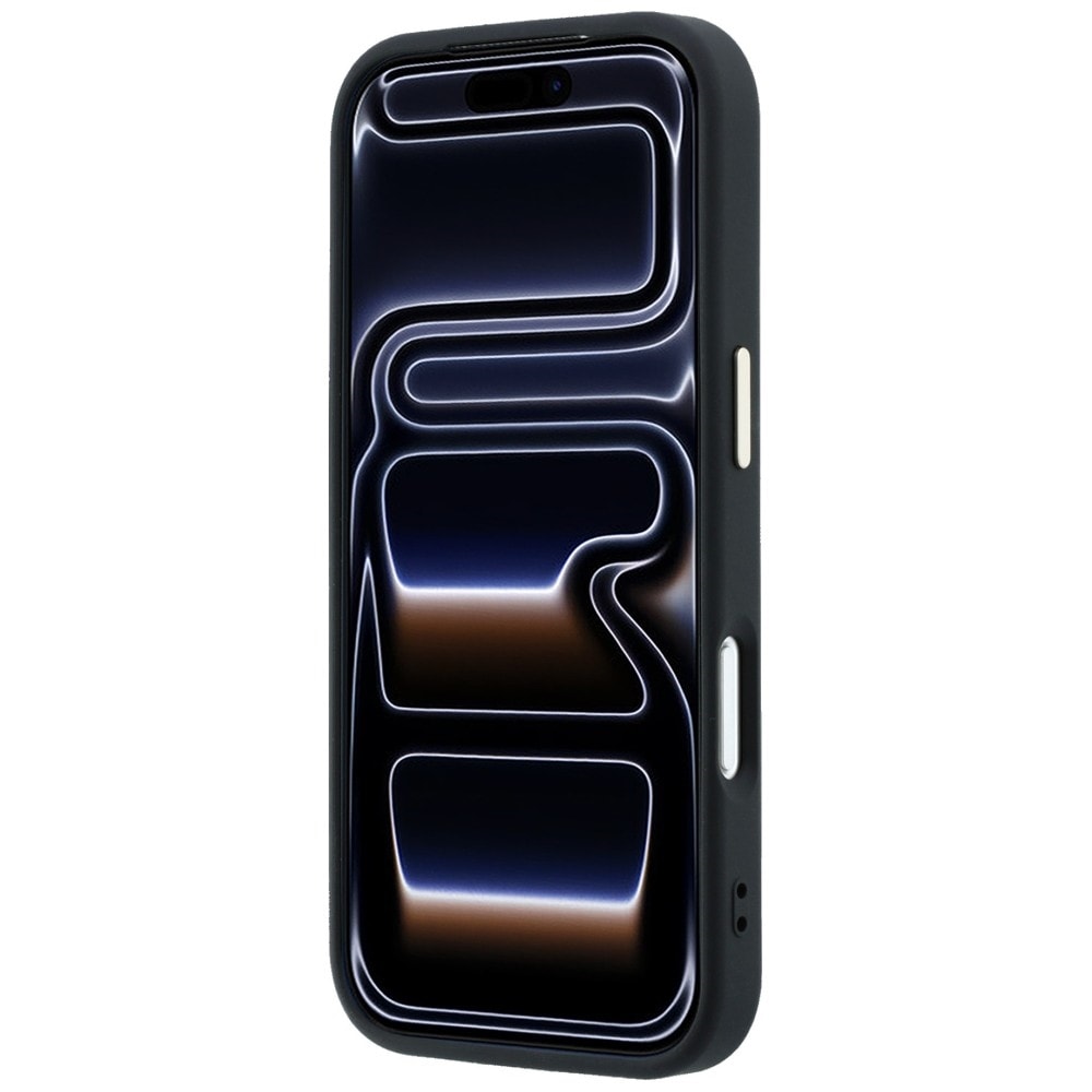 Guess Saffiano Small 4G & Classic Logo MagSafe-fodral för iPhone 17 Pro Max / 18 Pro Max – Svart