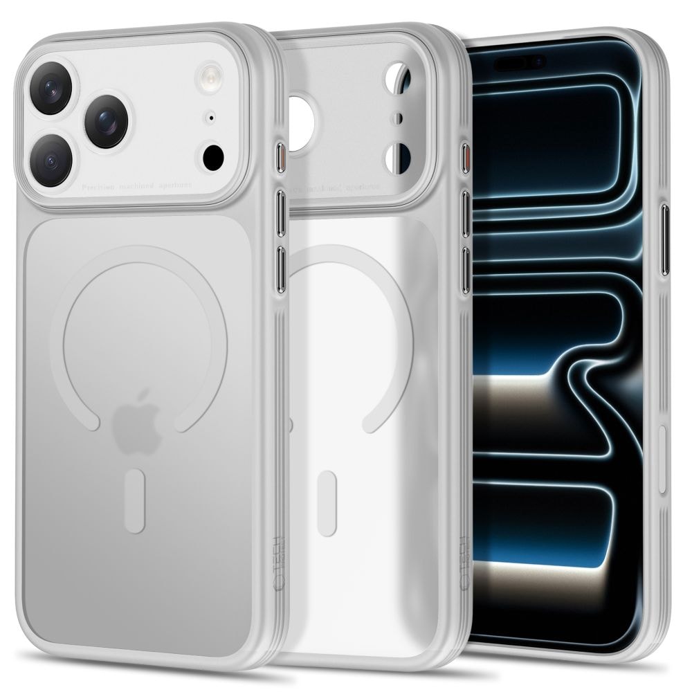 Tech-Protect MagPrime MagSafe CC-fodral för iPhone 18 Pro Max / 17 Pro Max – mattgrå