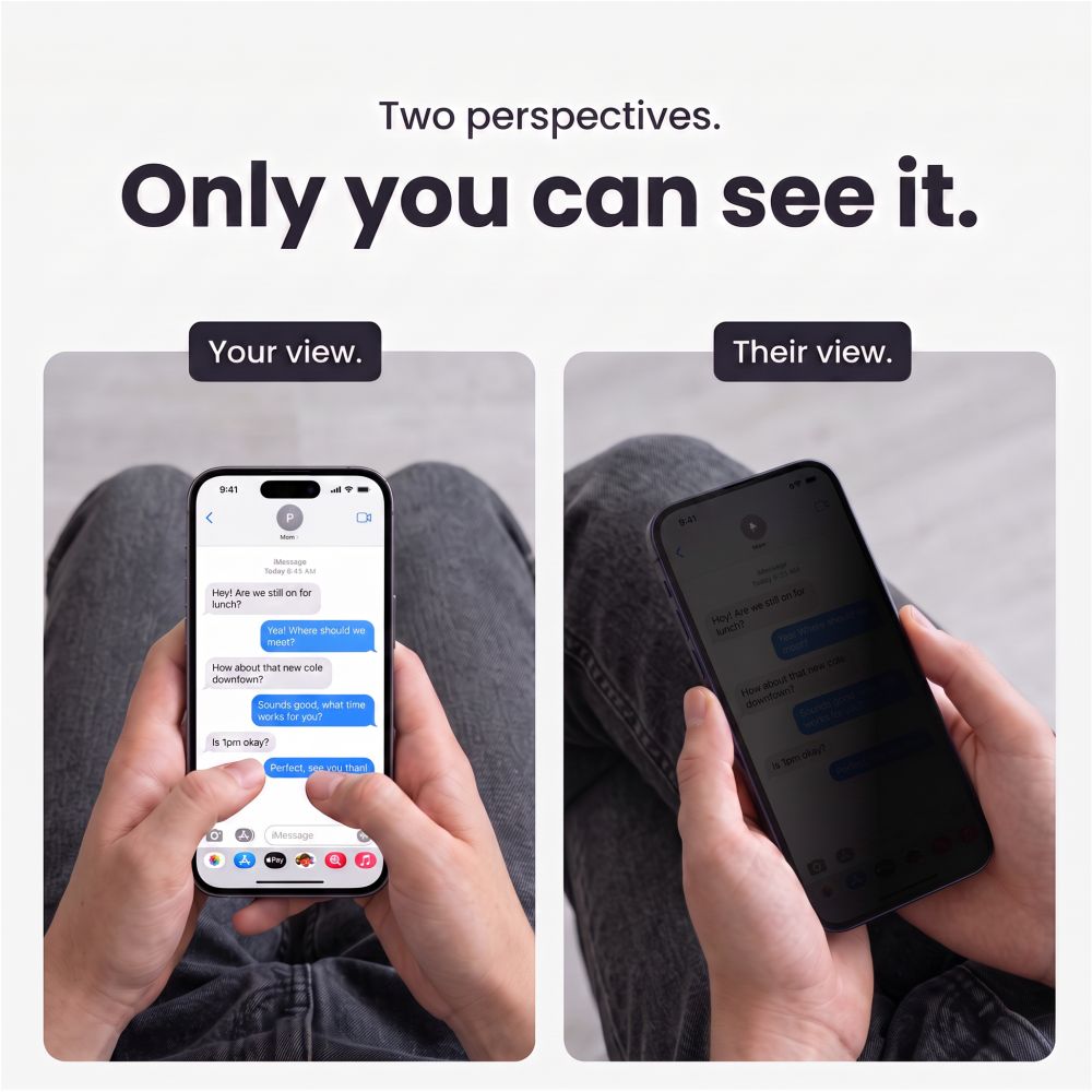 Tech-Protect Glass SPY+ 2-pack: integritetsskyddande härdat glas för iPhone 18 Pro Max