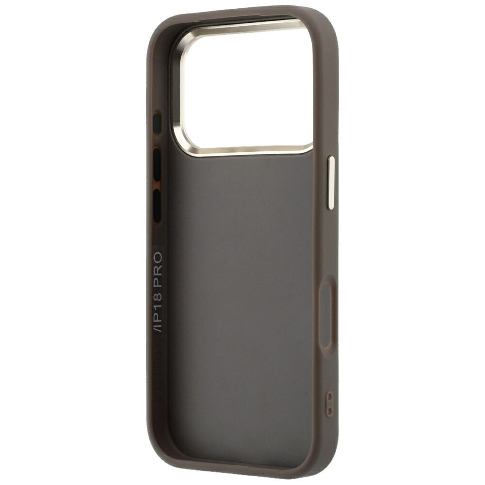 Guess 4G & Big Resin Logo-fodral för iPhone 17 Pro Max / 18 Pro Max – Brunt