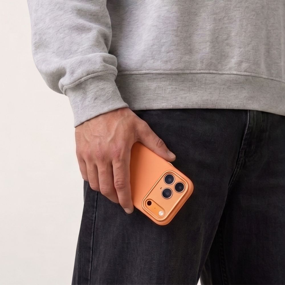 Tech-Protect Uniq MagSafe CC-fodral för iPhone 18 Pro / 17 Pro – orange