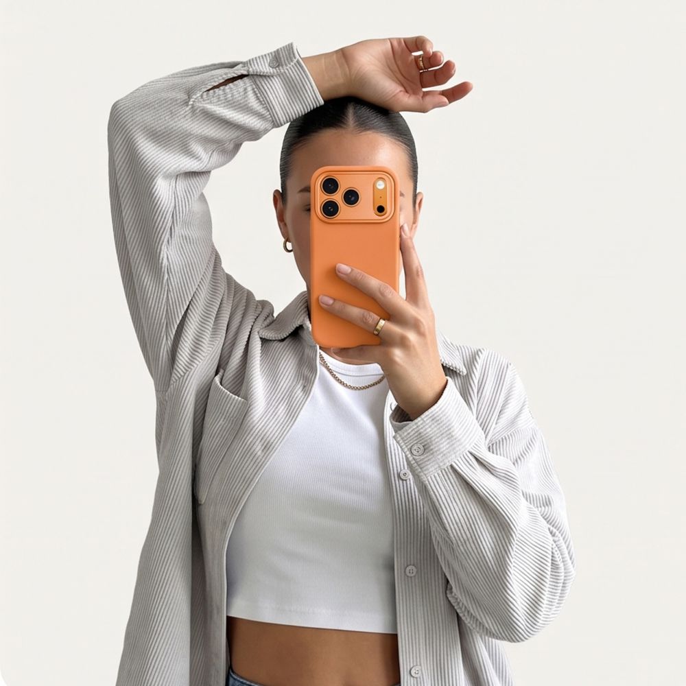 Tech-Protect Uniq MagSafe CC-fodral för iPhone 18 Pro / 17 Pro – orange