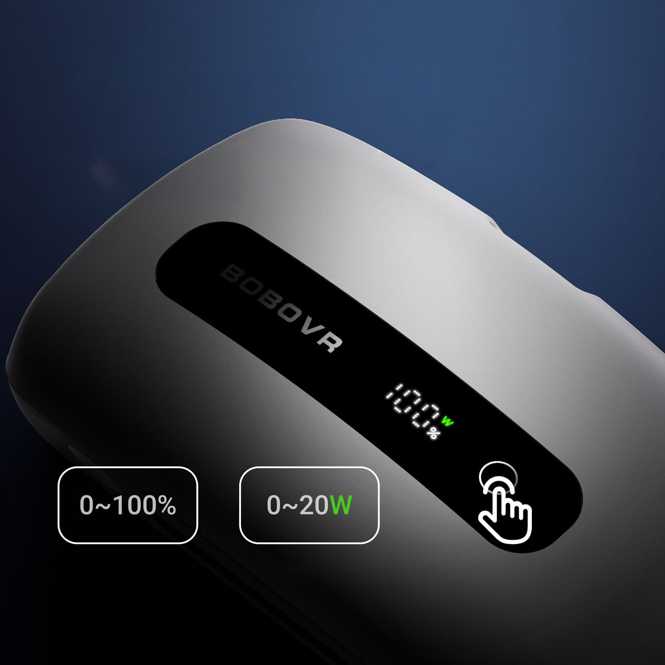 BoboVR BM60-1 6500 mAh-batteri för BoboVR M3 Pro+ och BoboVR M3 med laddningsstation – vitt