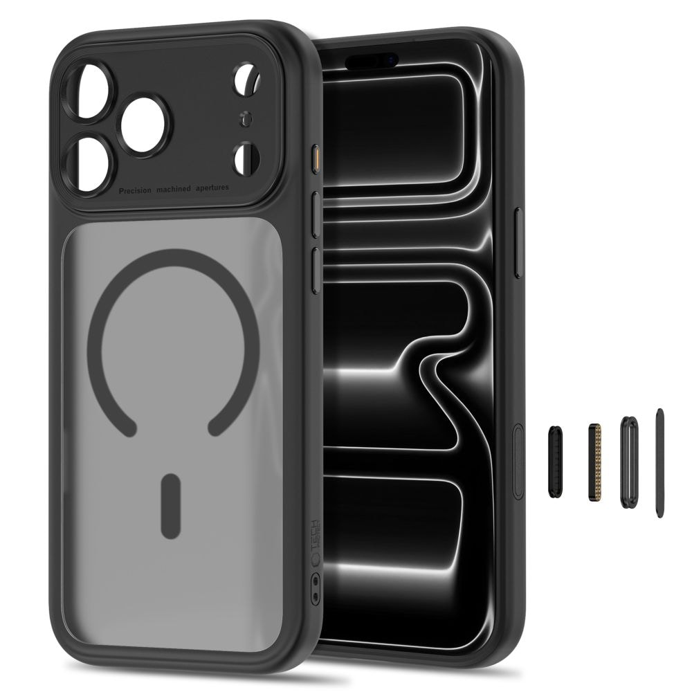 Tech-Protect MagPeak MagSafe CC-etui til iPhone 18 Pro Max / 17 Pro Max – mat sort
