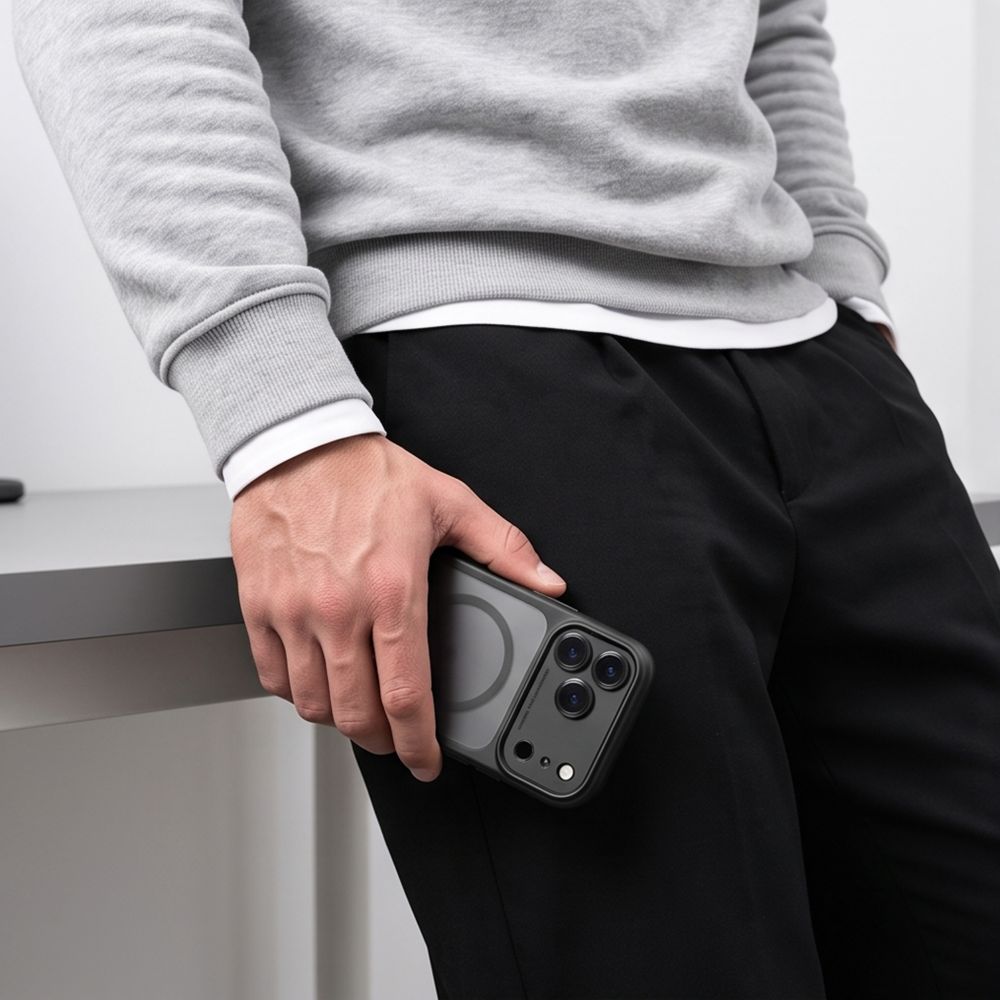 Tech-Protect MagPeak MagSafe CC-etui til iPhone 18 Pro Max / 17 Pro Max – mat sort