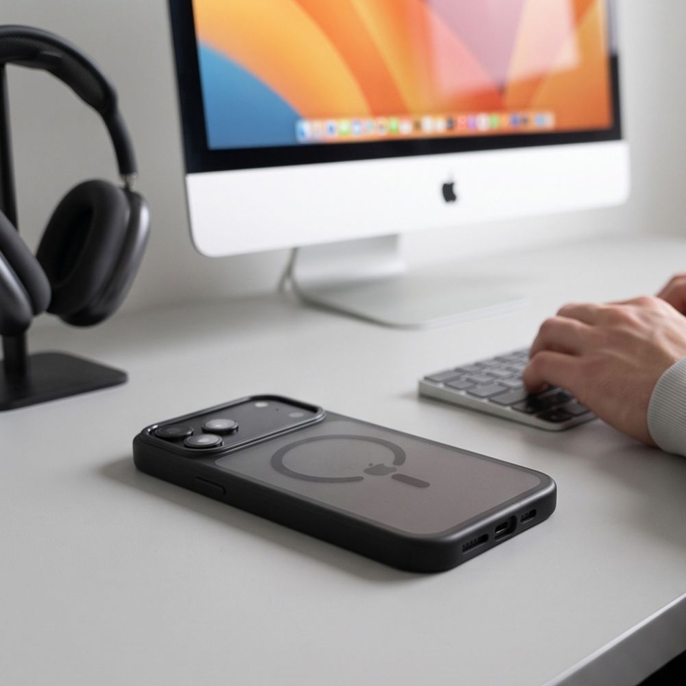 Tech-Protect MagStand MagSafe CC-etui til iPhone 18 Pro Max / 17 Pro Max – mat sort