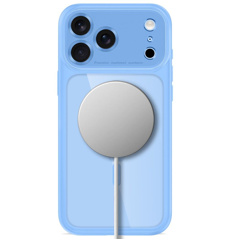 Tech-Protect MagPeak MagSafe CC-etui til iPhone 18 Pro Max / 17 Pro Max – klarblå