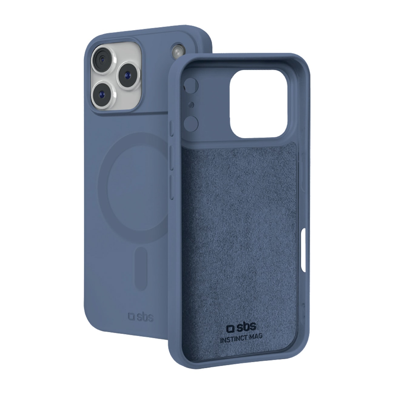 SBS Instinct Mag-fodral för iPhone 18 Pro / 17 Pro, kompatibelt med MagSafe – Blått