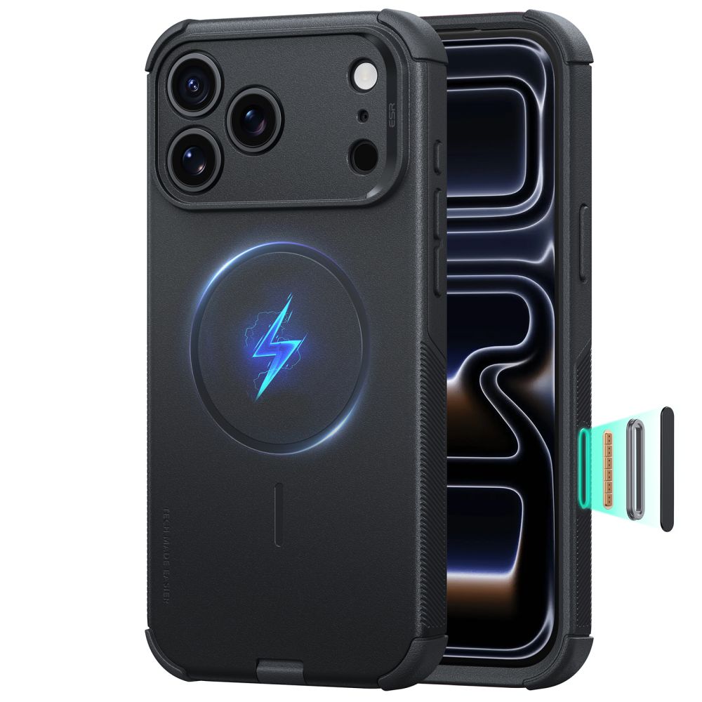 ESR Cyber Tough MagSafe-fodral för iPhone 18 Pro Max / 17 Pro Max – Svart