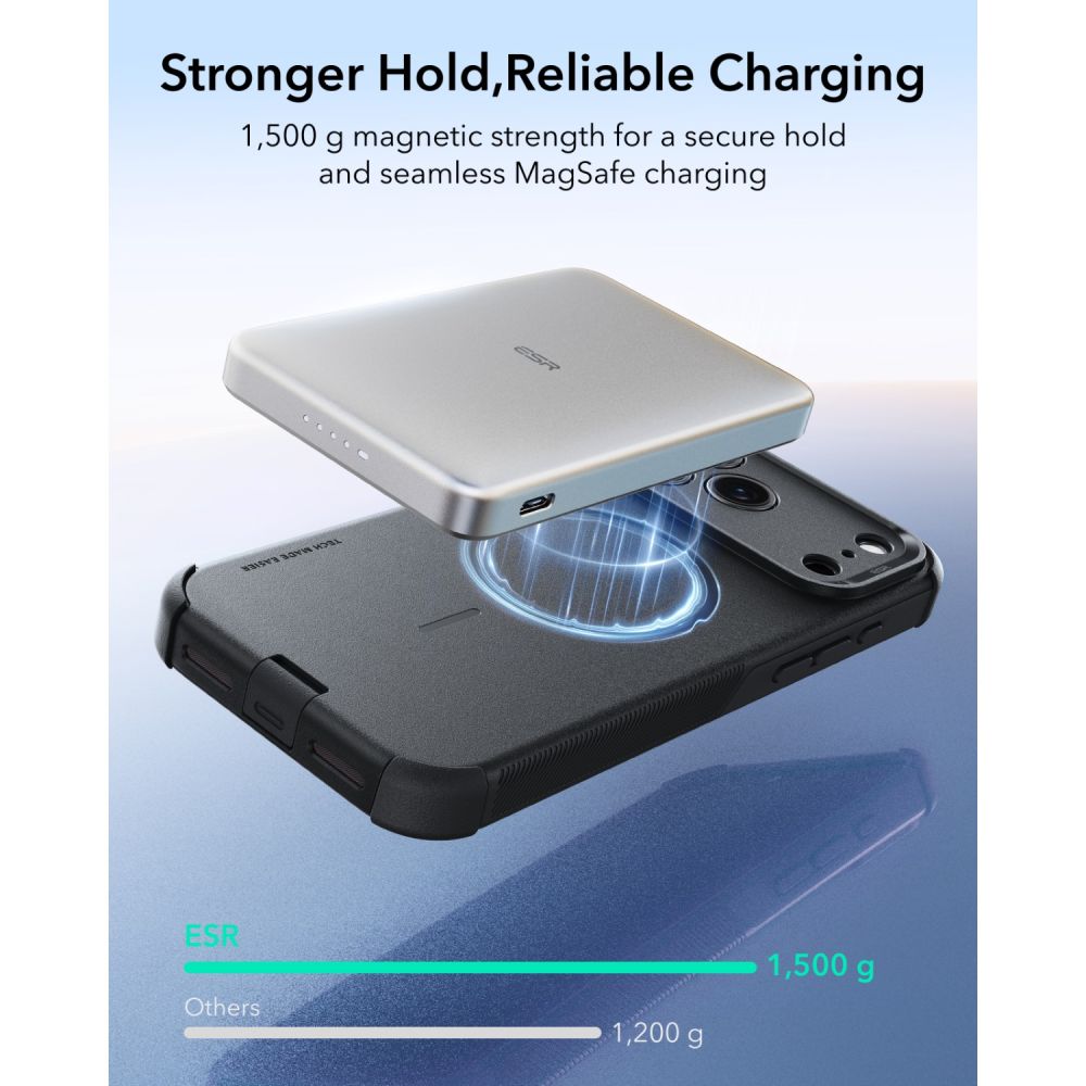 ESR Cyber Tough MagSafe-etui til iPhone 18 Pro Max / 17 Pro Max – Sort