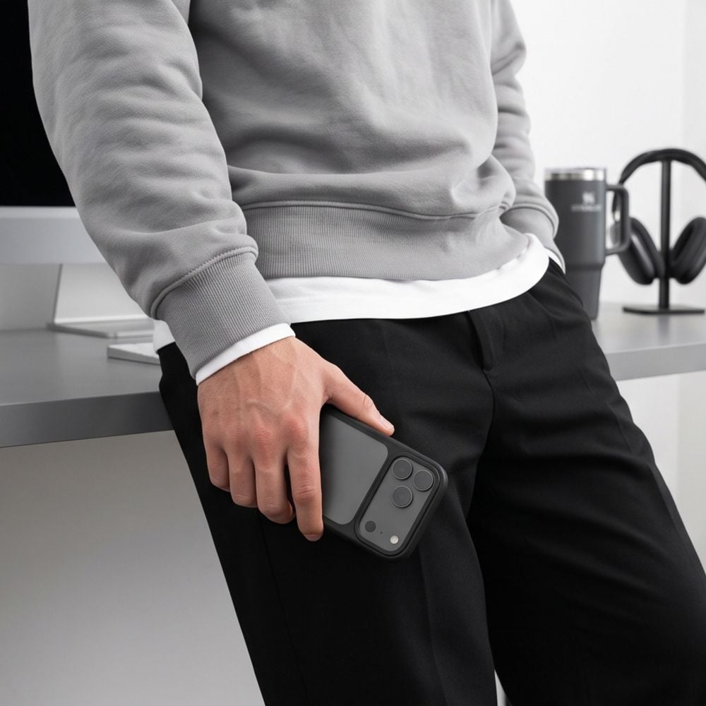Tech-Protect Magmat CC-etui til iPhone 18 Pro Max / 17 Pro Max – mat sort