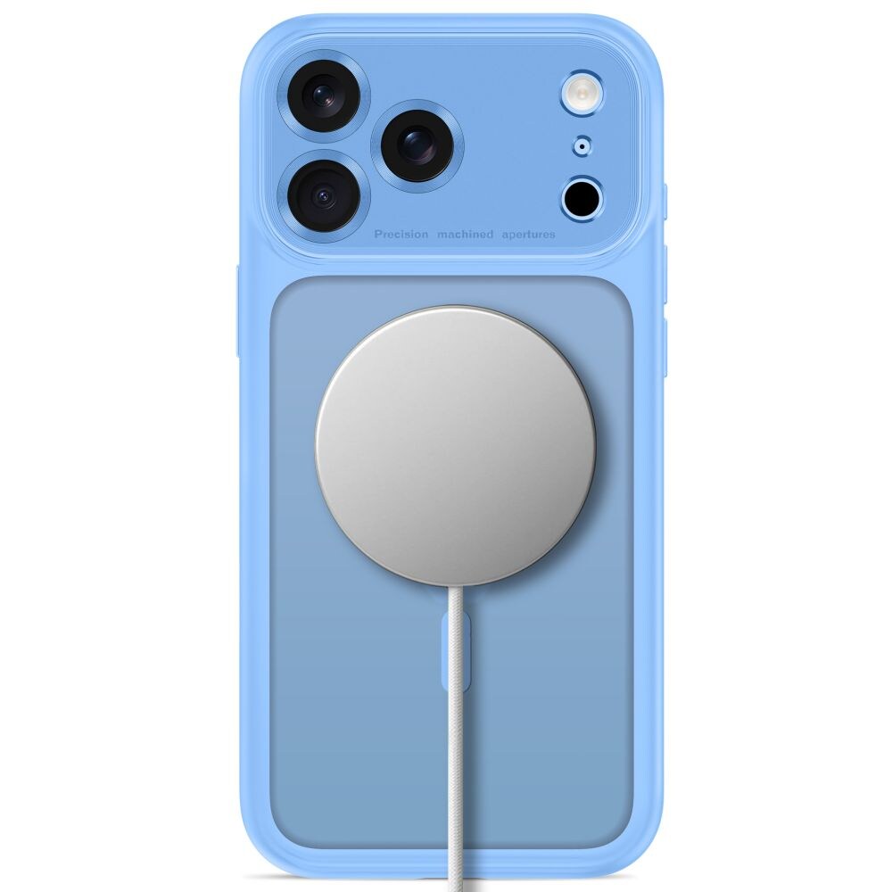 Tech-Protect MagPeak MagSafe CC-etui til iPhone 18 Pro / 17 Pro – Lysblå, mat