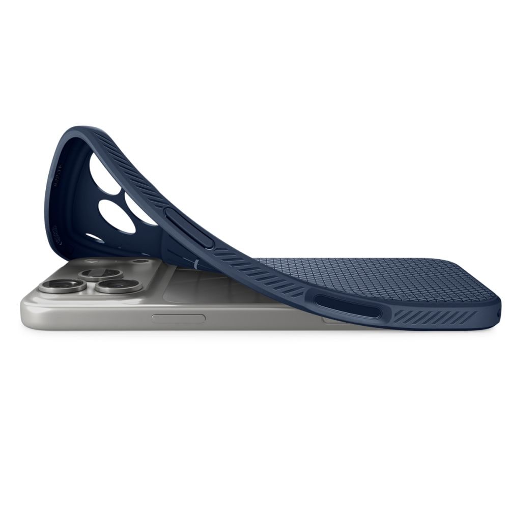 Spigen Liquid Air-etui til iPhone 18 Pro Max / 17 Pro Max – marineblå