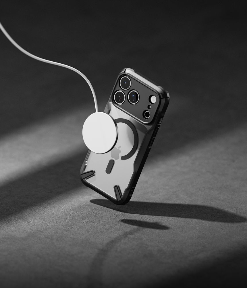 Ringke Fusion X magnetisk MagSafe-etui til iPhone 18 Pro / 17 Pro – sort